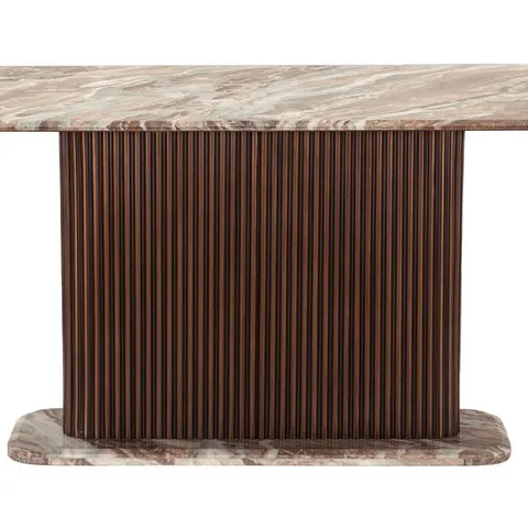 BOXED 1.8M DINING TABLE//BROWN MARBLE [2 BOXES]