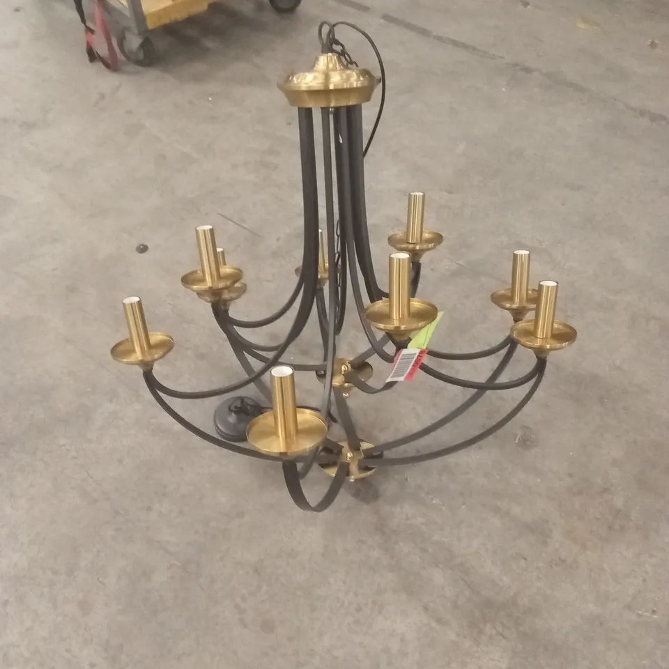 DESIGNER 9-LIGHT CHANDELIER LIGHT