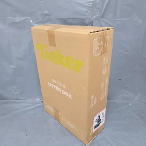 BOXED TIEKER LITTER BOX IN GREY