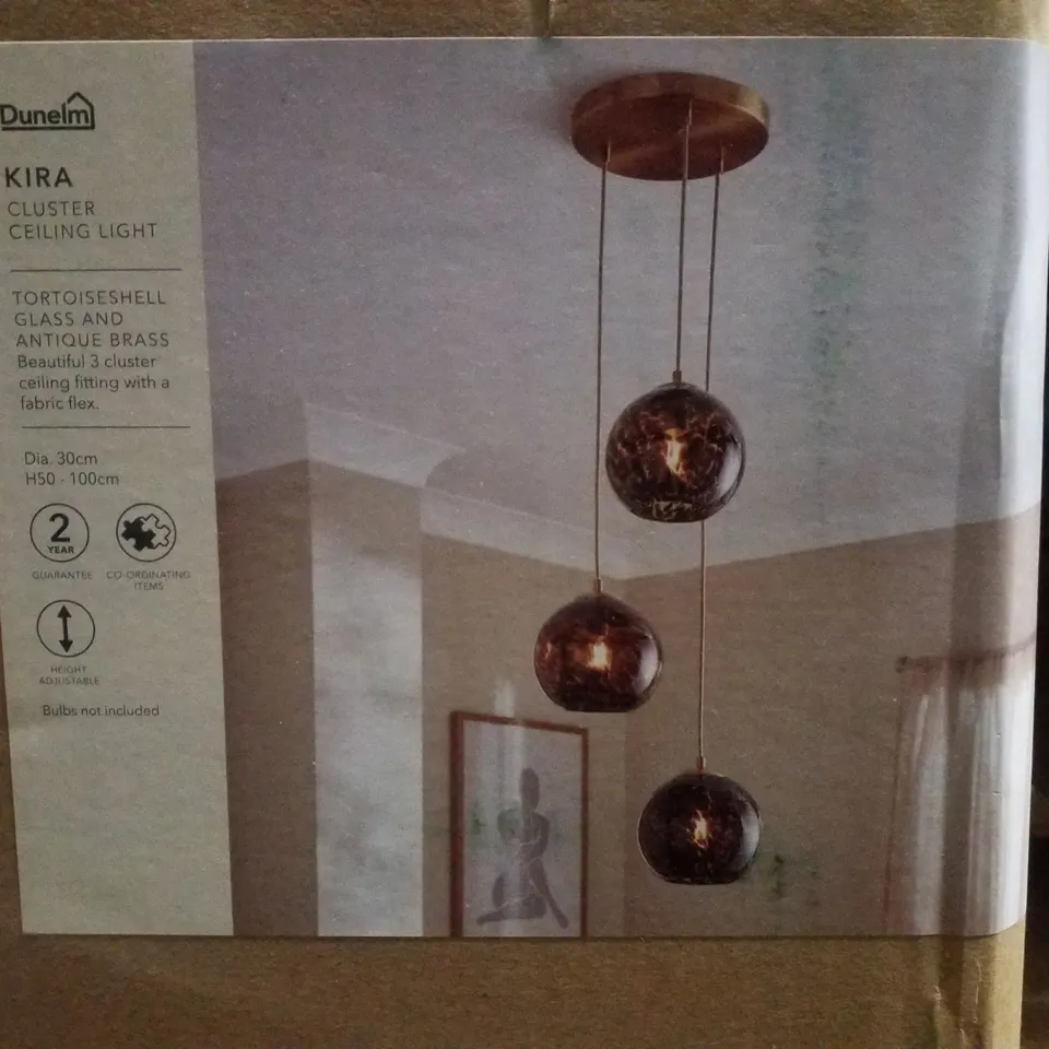 BOXED DUNELM KIRA CLUSTER CEILING LIGHT 