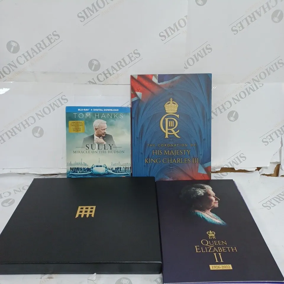 LARGE BOX OF ASSORTED ITEMS TOO INCLUDE MEMORABILIA DVD'S AND BOOKS 