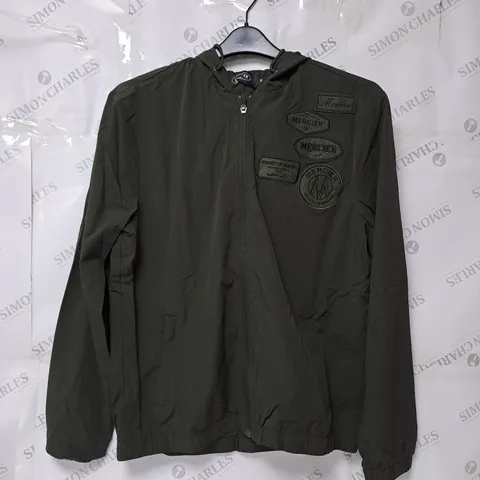 MERCIER KHAKI TONAL BADGE WINDBREAKER SIZE M