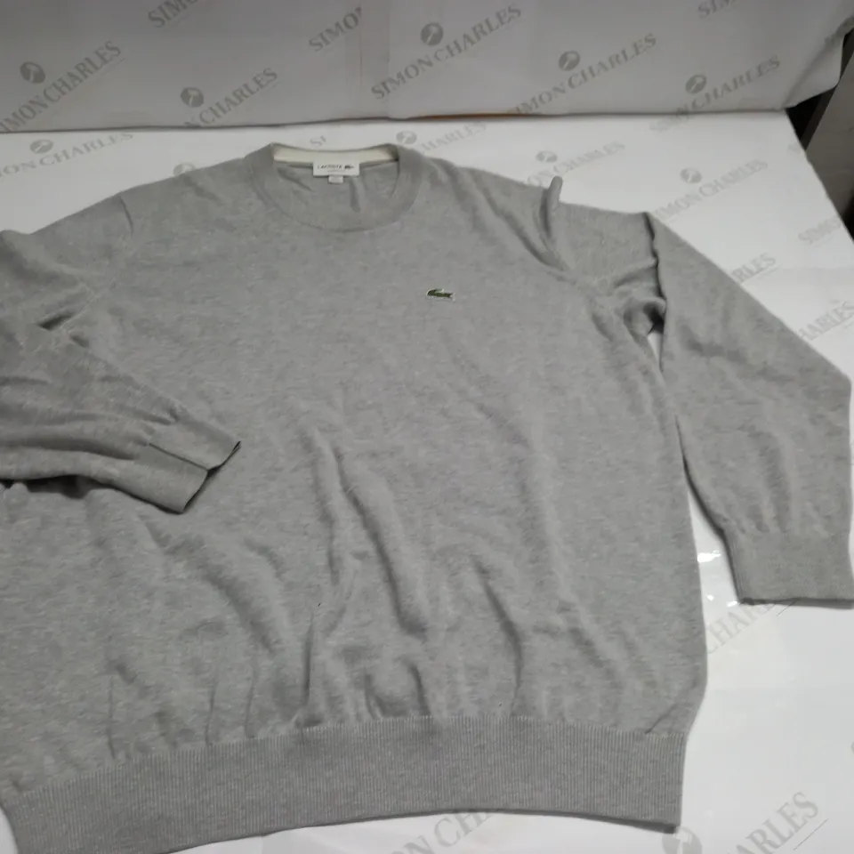 LACOSTE CLASSIC FIT GREY JUMPER - FR 7 