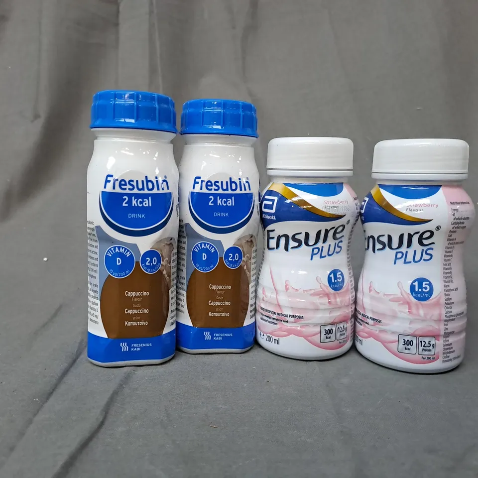APPROXIMATELY 25 ASSORTED DRINK PRODUCTS TO INCLUDE FRESUBIN NUTRITION DRINK, ENSURE PLUS NUTRITION DRINK