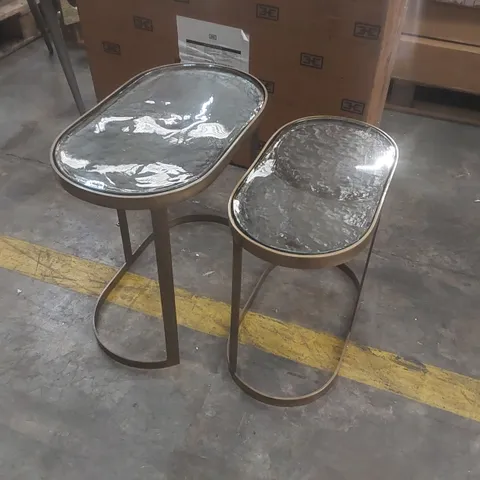SOUK NEST OF TABLES - ANTIQUE BRASS FINISH