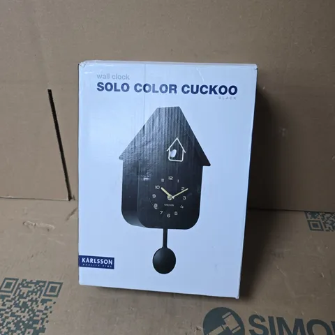 KARLSSON SOLO COLOR CUCKOO WALL CLOCK – (BOXED)