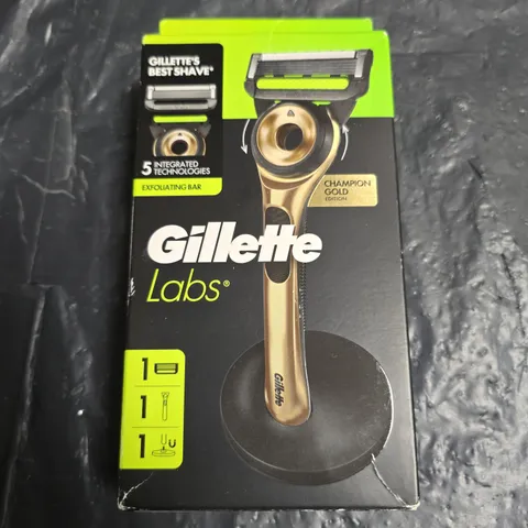 SEALED GILLETTE LABS RAZOR – CHAMPION GOLD EDITION, BOXED