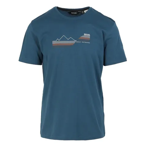 BRAND NEW REGATTA CLINE IX T-SHIRT IN MOONLIGHT DENIM SIZE 4XL