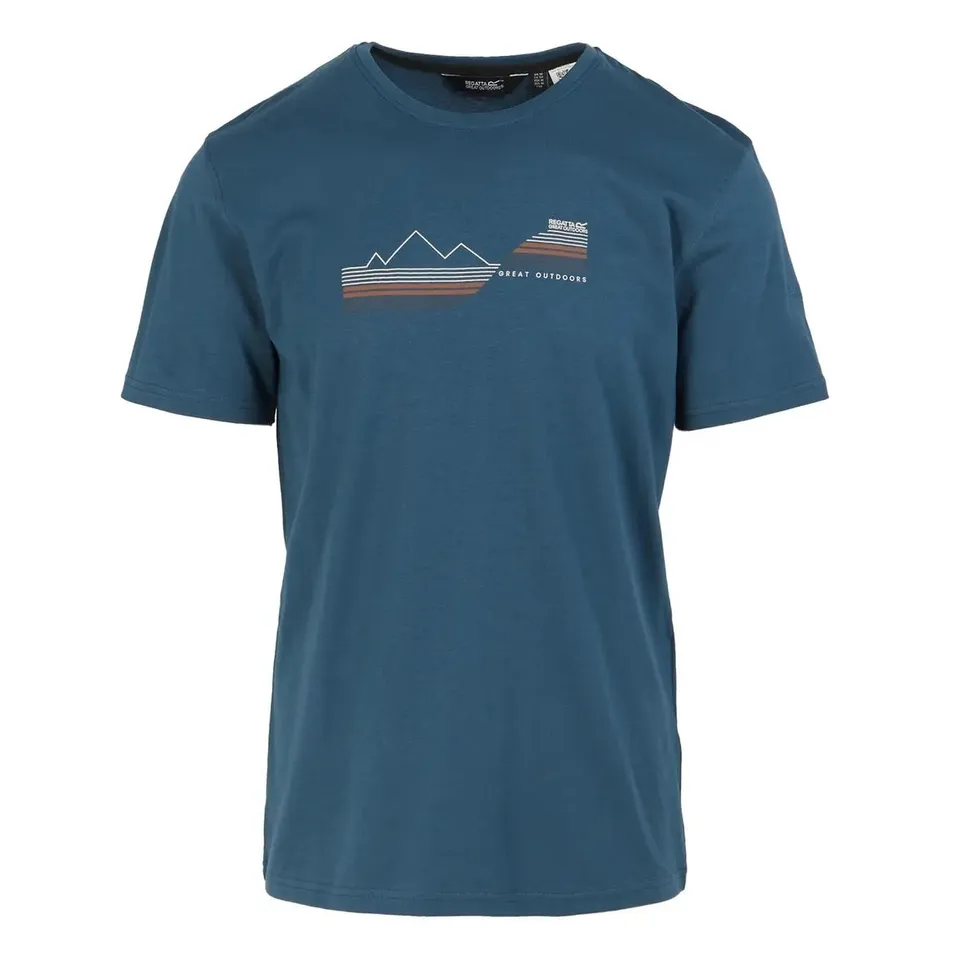 BRAND NEW REGATTA CLINE IX T-SHIRT IN MOONLIGHT DENIM SIZE 4XL
