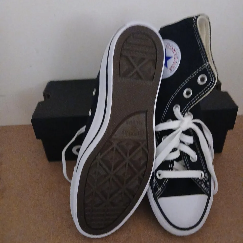 CONVERSE ALL STAR HI BLACK SNEAKERS – M9160C, UK 5 / US 5 / EUR 37.5