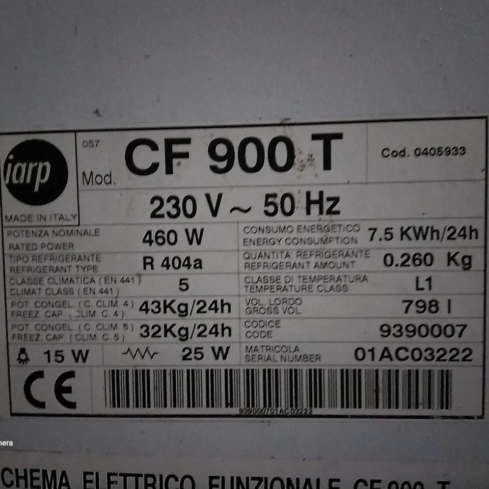 IARP TALL DARK OAK REFRIGERATOR 