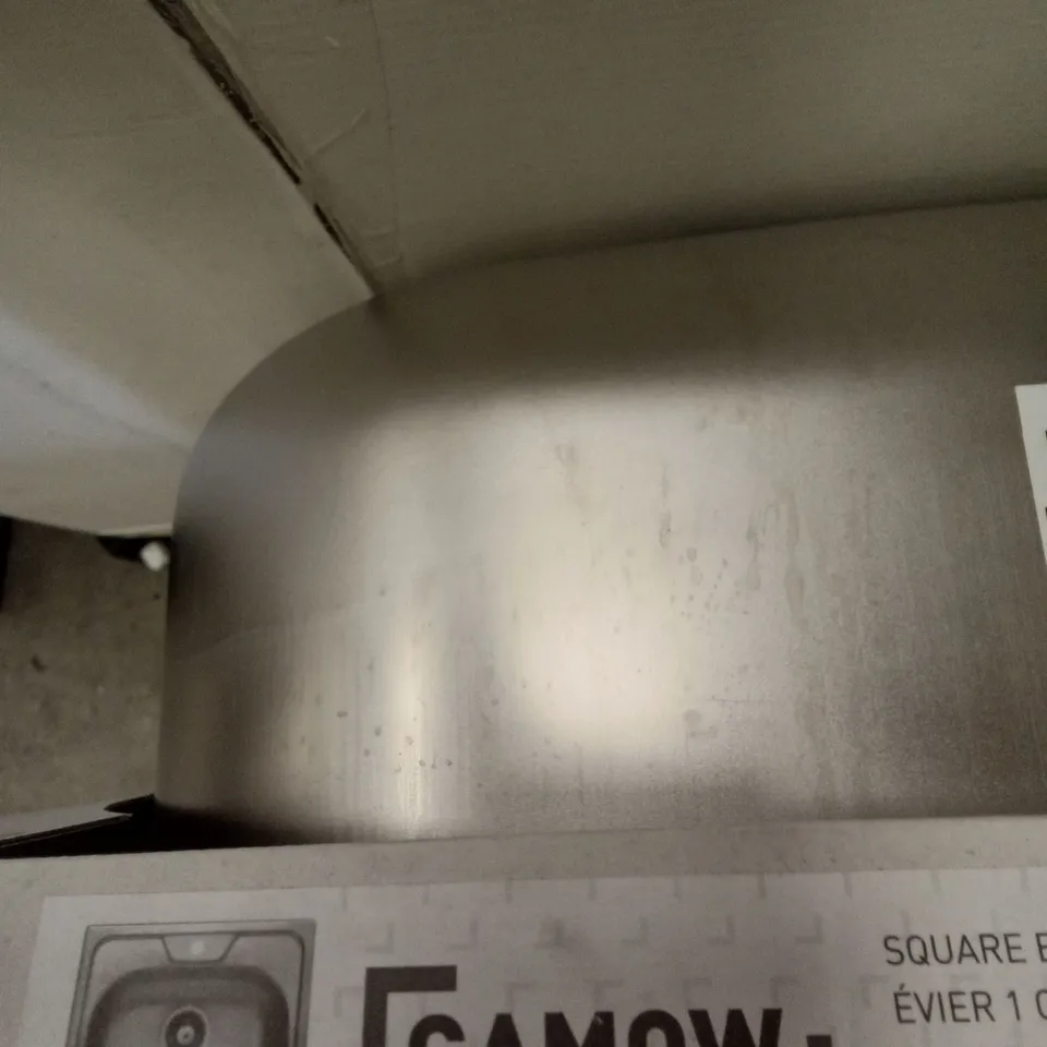BOXED GAMOW SQUARE 1 BOWL SINK