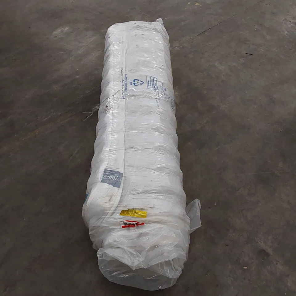 QUALITY BAGGED AND ROLLED 4'6" DOUBLE SERENITY HYBRID POCKET SPRUNG AND MEMORY FOAM MATTRESS