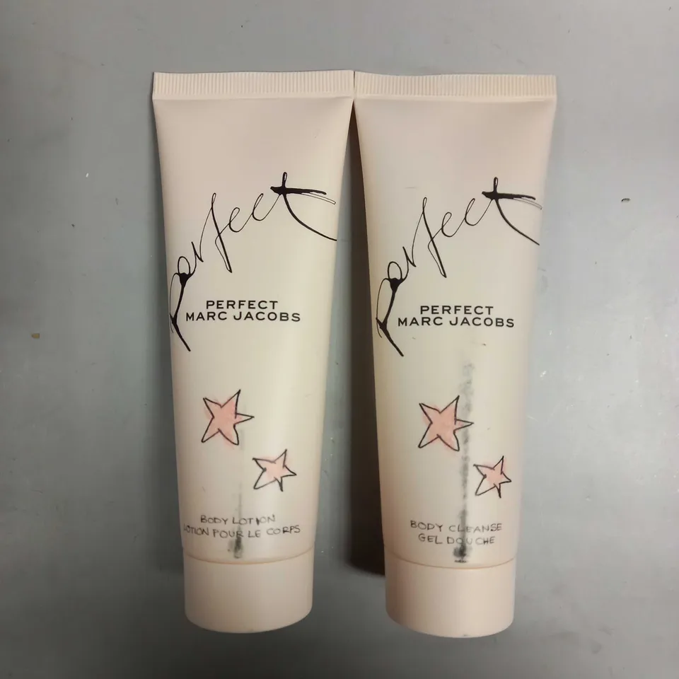 MARC JACOBS PERFECT BODY CARE SET TO INCLUDE; LOTION AND CLEANSE