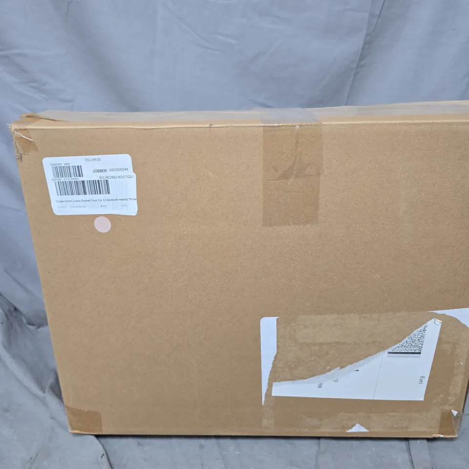 COZEE HOME LUXURY FAUX FUR HEATED THROW