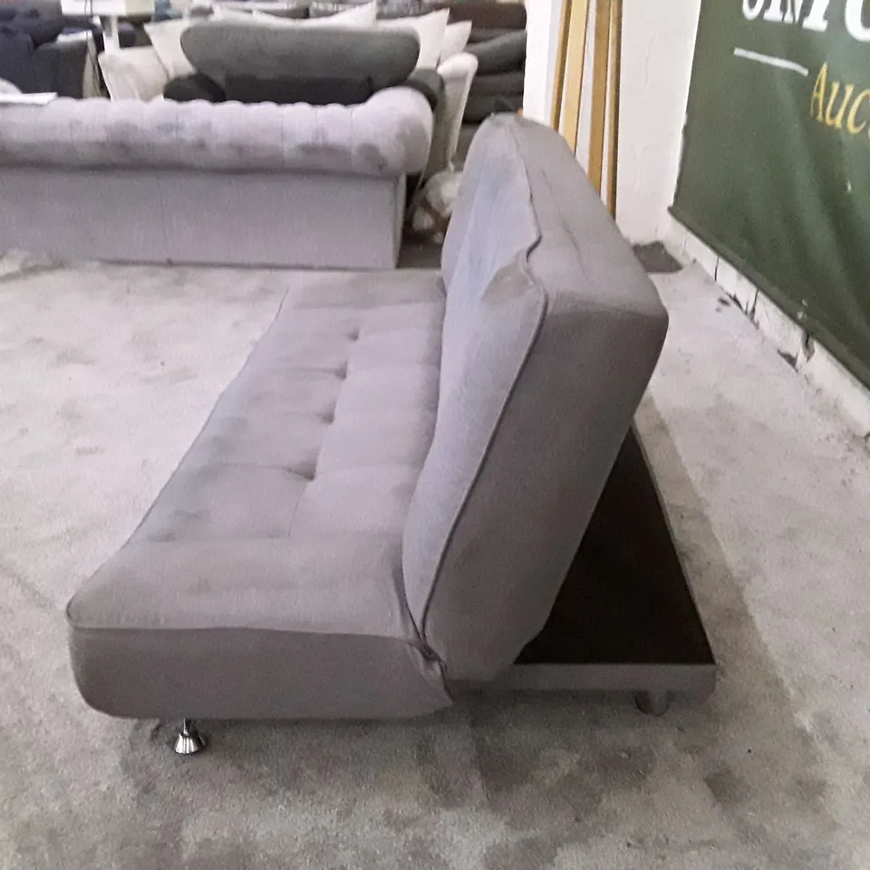 QUALITY DESIGNER SOFA BED - GREY FABRIC 