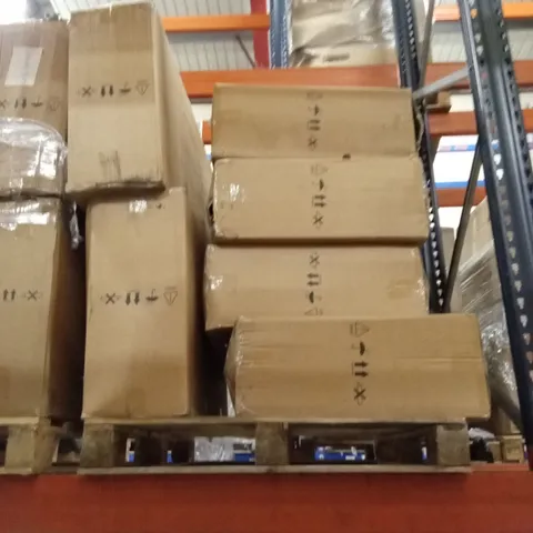 PALLET OF ASSORTED INCOMPLETE RATTAN OUTDOOR FURNITURE SETS, PARTS ONLY