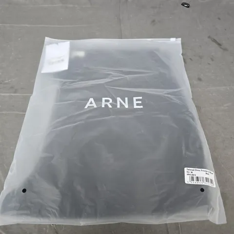 ARNE TAILORED CHINO TROUSERS IN BLACK – UK 34L (34L)