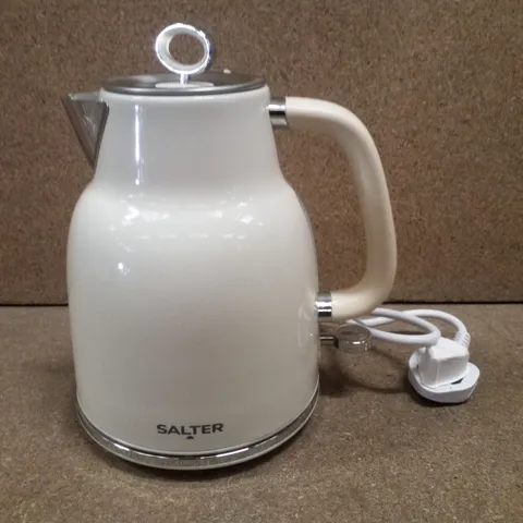 BOXED SALTER EK5737CRM RETRO RAPID BOIL KETTLE - CREAM