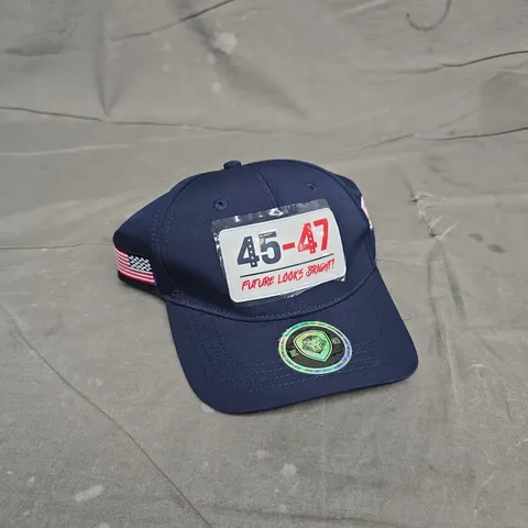VALUEENTERTAINMENT NAVY SNAPBACK HAT – THE FUTURE LOOKS BRIGHT (45-47) INAUGURATION