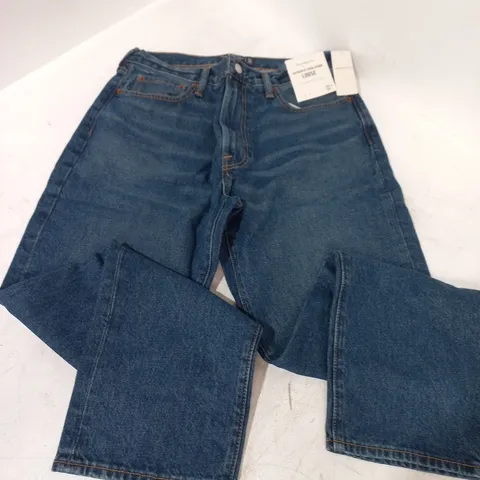 ABERCROMBIE & FITCH LOOSE RIGID DENIM JEANS IN BLUE - 32W 30L