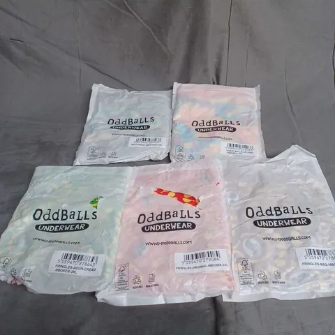 ODDBALLS X5 ASSORTED MENS BOXERS SIZE 3XL