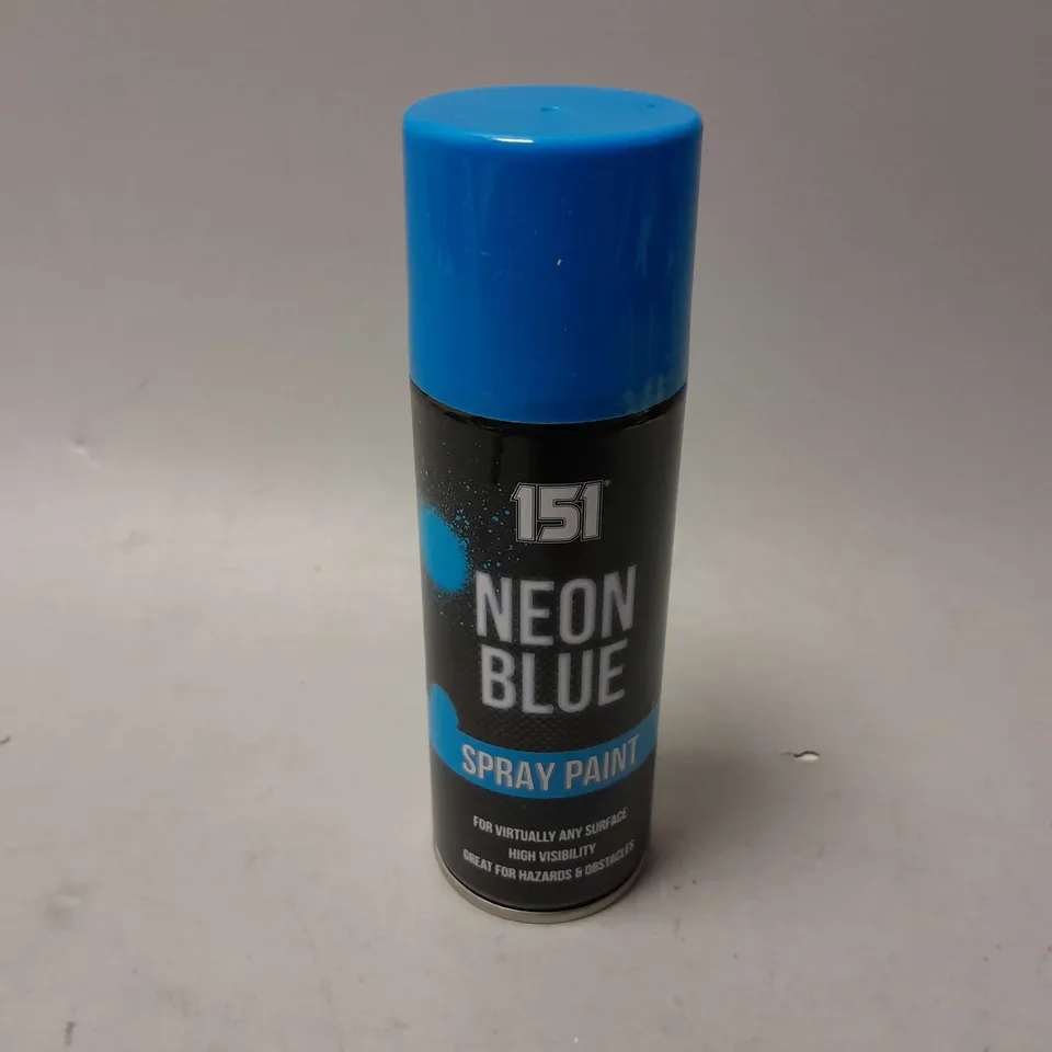 12 151 NEON BLUE SPRAY PAINT - COLLECTION ONLY