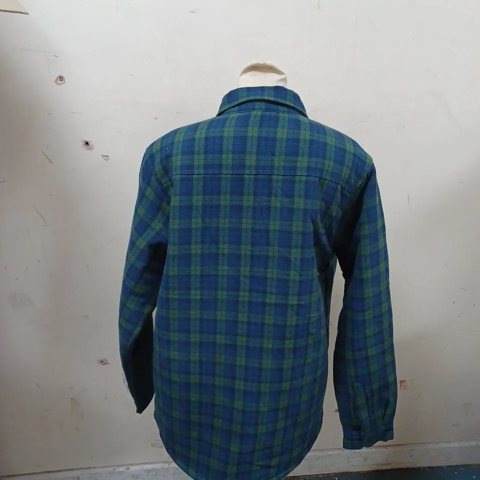 BENCH MEDIUM GREEN CHECK PLAIDED JACKET 