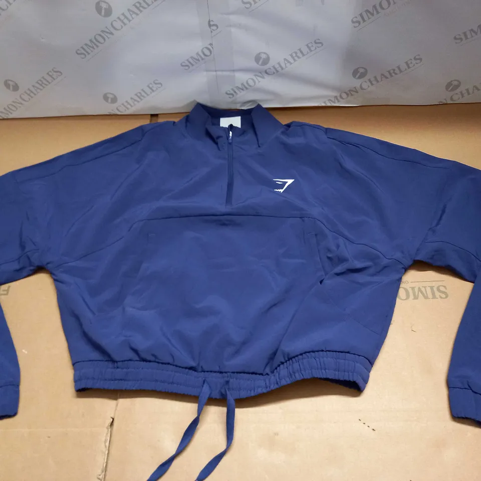 GYMSHARK 1/4 ZIPPED JACKET SIZE S