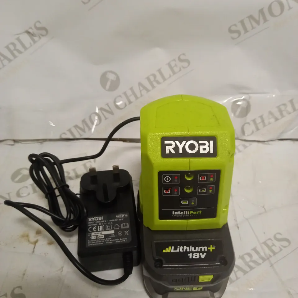 RYOBI RC18115-140Z 18V ONE+ LITHIUM 1 X 4.0AH BATTERY & 1.5A CHARGER KIT