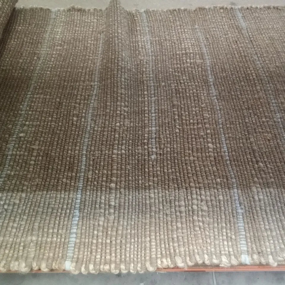 WOVEN STRIPE JUTE RUG 240X65CM