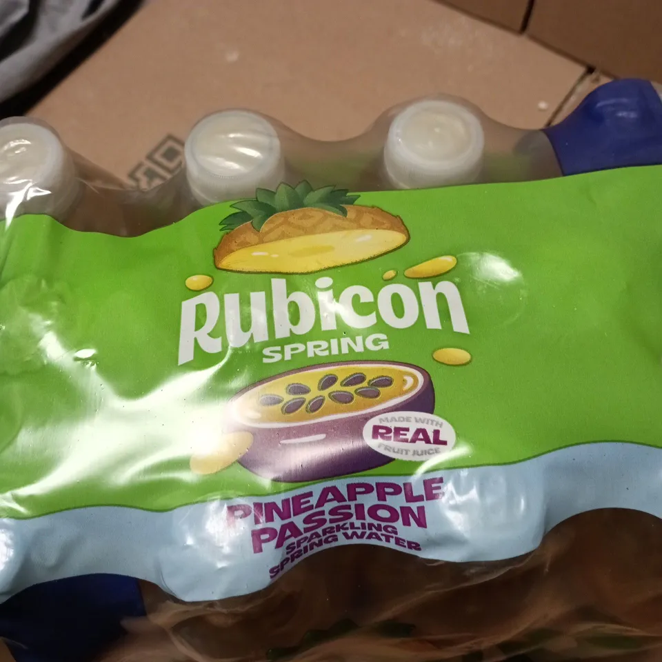 RUBICON SPRING PINEAPPLE PASSION SPARKLING WATER – 11 X 500ML BOTTLES (SHRINK-WRAPPED PACK)