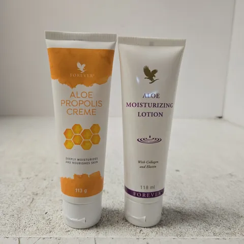 FOREVER ALOE PROPOLIS CREME & ALOE MOISTURISING LOTION (2 X TUBES)