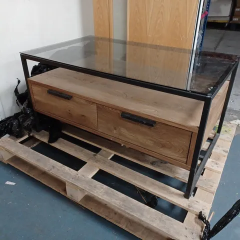 COFFEE TABLE WITH DRAWERS - COLLECTION ONLY