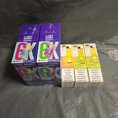 APPROXIMATELY 10 ASSORTED E-CIGARETTE & VAPING ITEMS IN VARIOUS BRANDS 