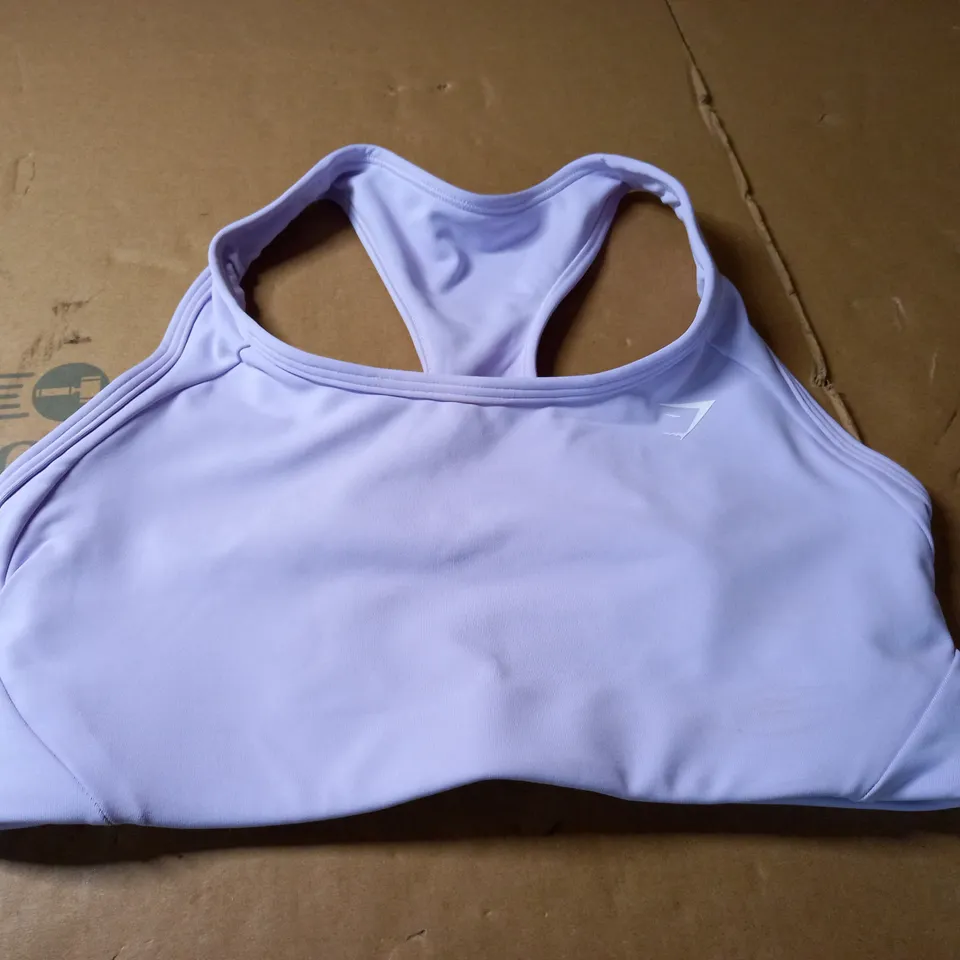 GYMSHARK SPORTS BRA - LILAC SIZE M