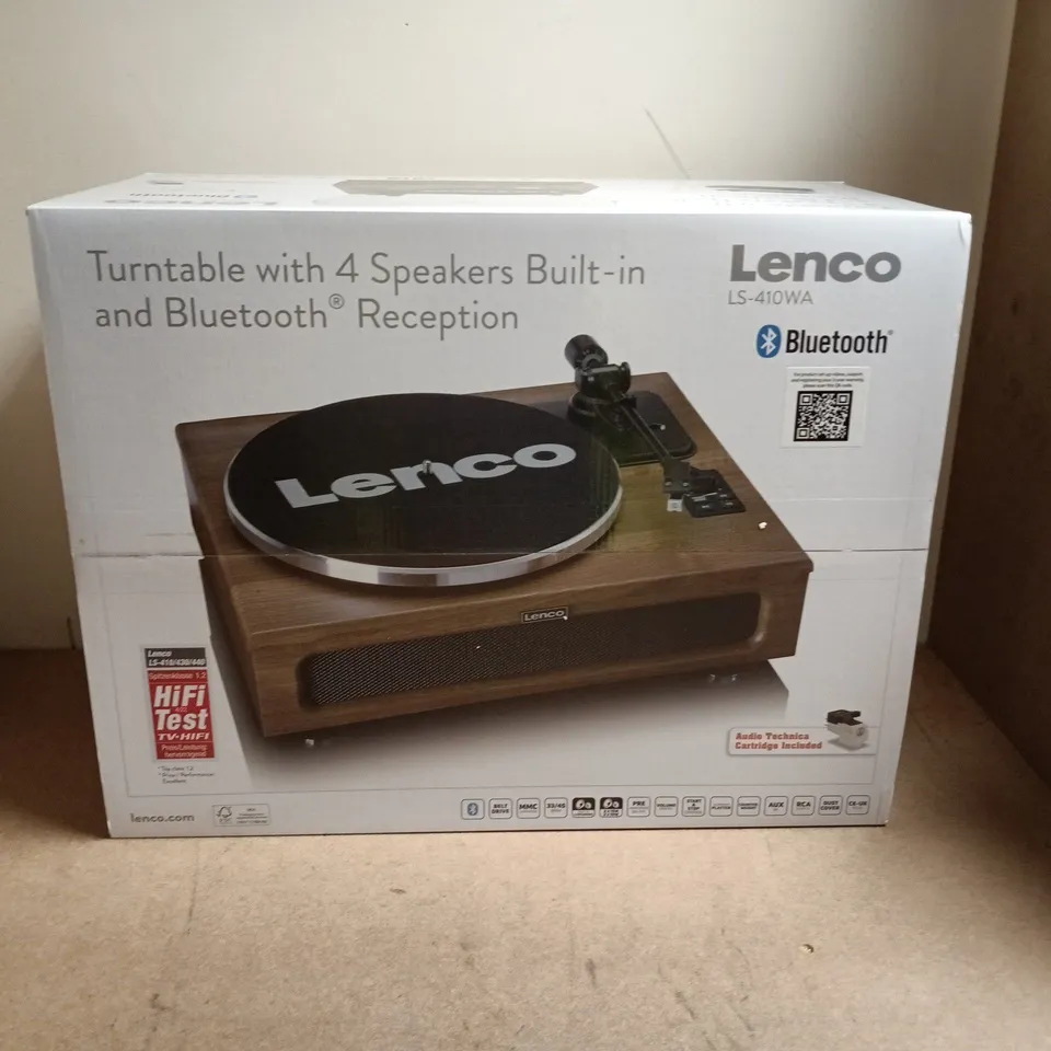 LENCO LS-410WA TURNTABLE WITH BUILT-IN SPEAKERS AND BLUETOOTH