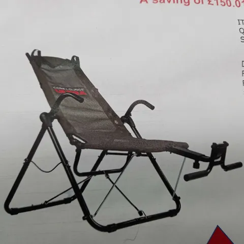 BRAND NEW BOXED FITQUEST CORE LOUNGE ULTRA FOLDABLE WORKOUT CHAIR - COLLECTION ONLY