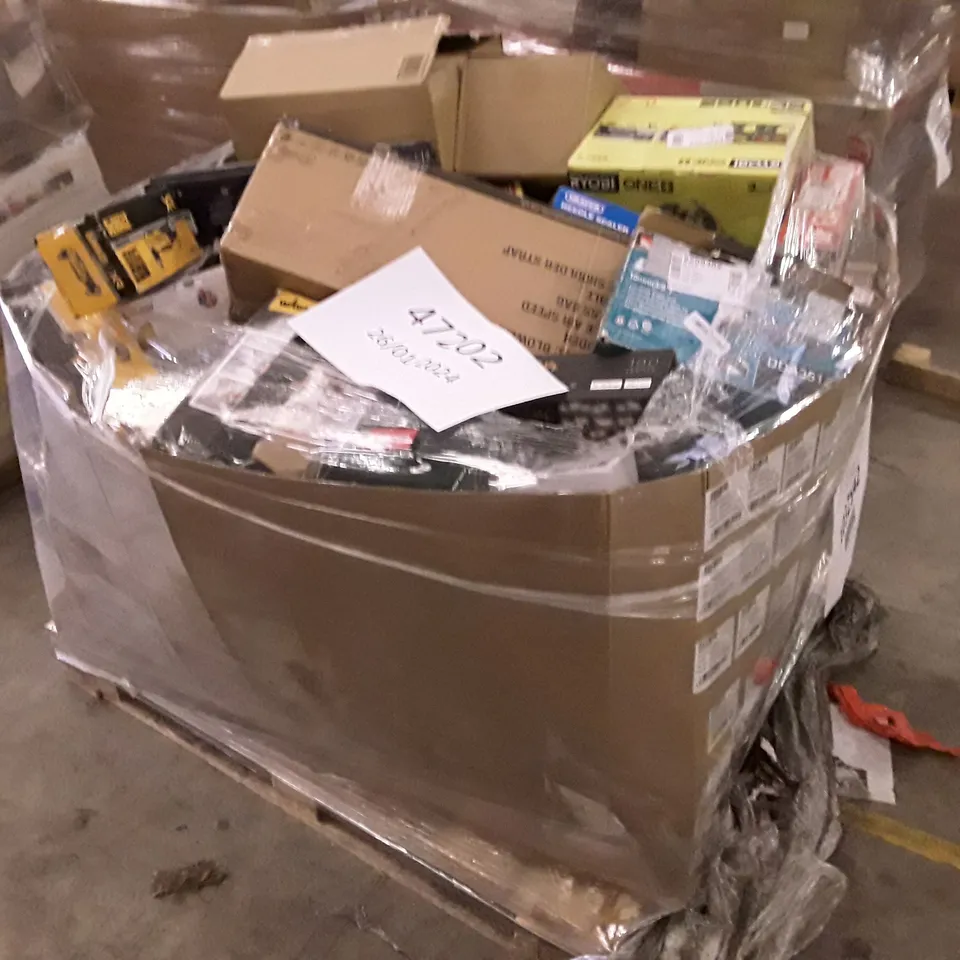 PALLET OF APPROXIMATELY 73 UNPROCESSED RAW RETURN HOUSEHOLD AND ELECTRICAL GOODS TO INCLUDE;