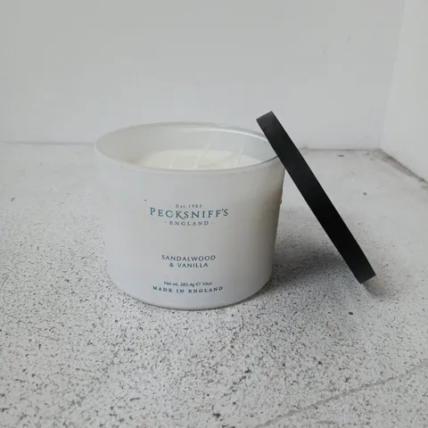 12 PECKSNIFF'S SANDALWOOD & VANILLA CANDLES – 283G