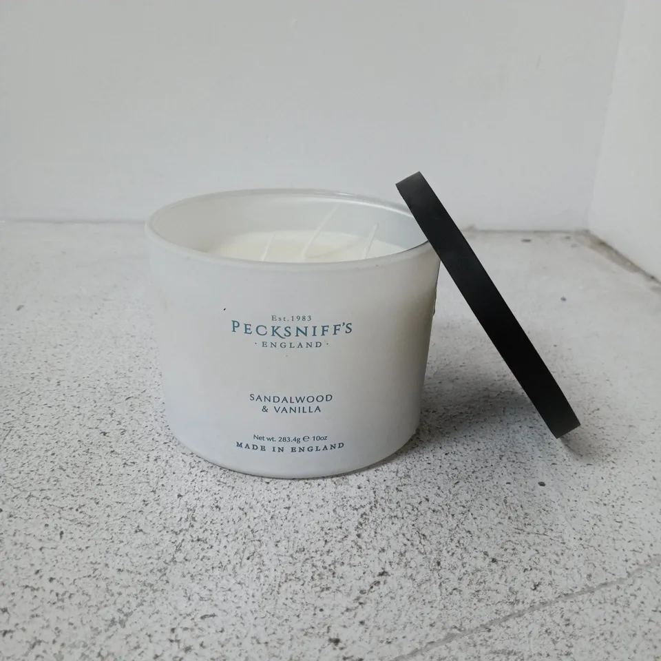 12 PECKSNIFF'S SANDALWOOD & VANILLA CANDLES – 283G 