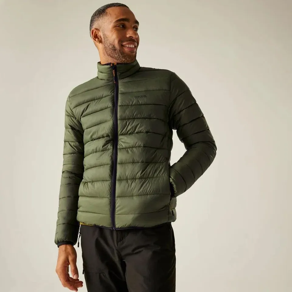 BRAND NEW REGATTA MEN'S MARIZION PADDED JACKET IN OLIVE NIGHT - MEDIUM