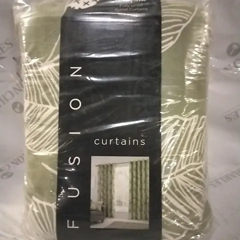 BAGGED MATTEO COTTON SHEER CURTAINS 168X228CM MATTEO GREEN