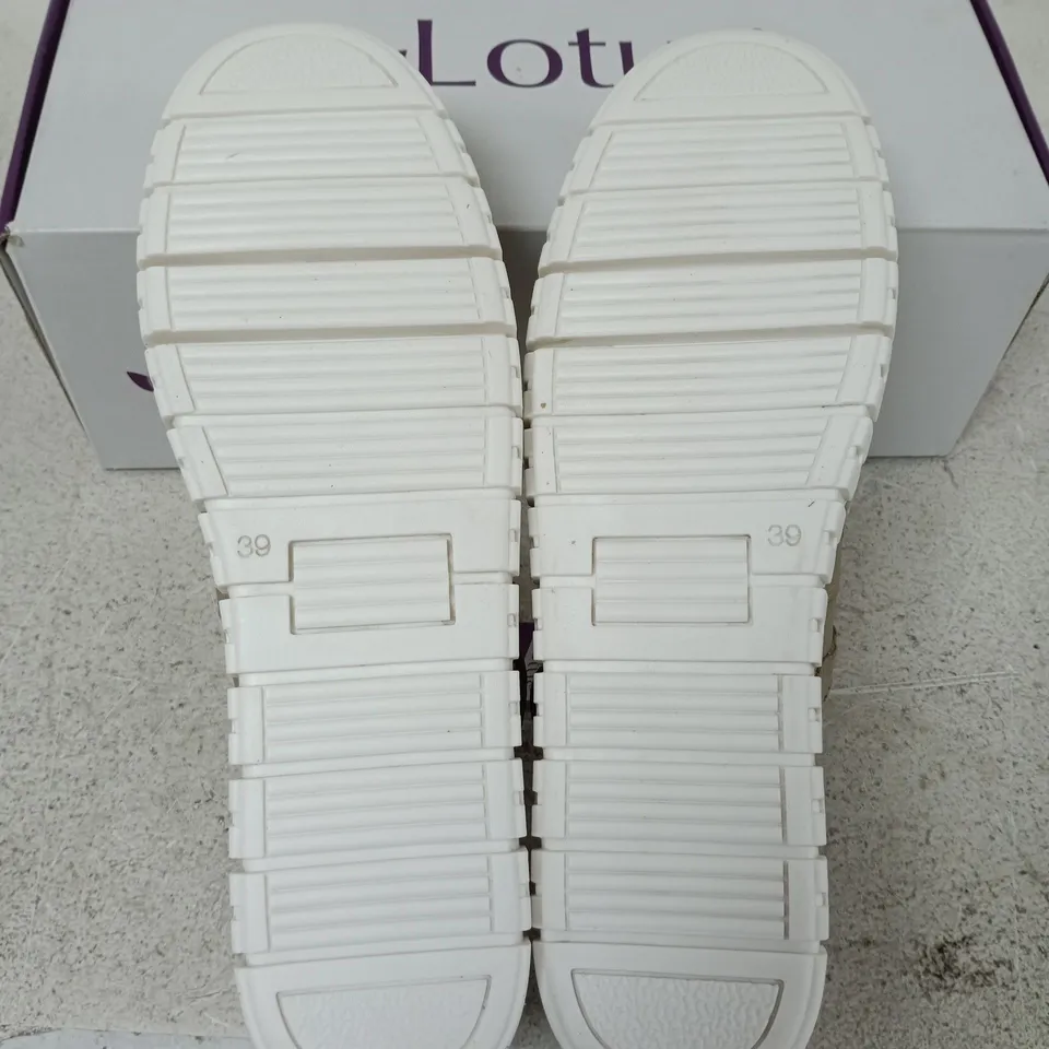 BOXED PAIR OF LOTUS AURELIA SHOES IN NATURAL - UK 6