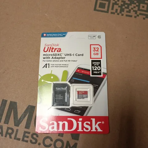 SANDISK ULTRA MICROSDXC UHS-I CARD WITH ADAPTER – 32GB