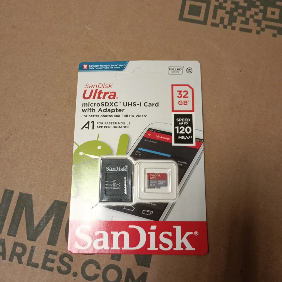 SANDISK ULTRA MICROSDXC UHS-I CARD WITH ADAPTER – 32GB