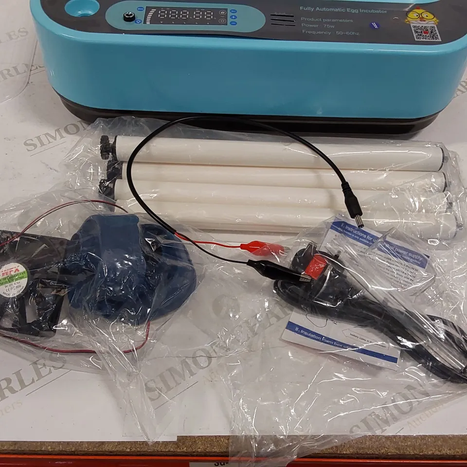BOXED 24 EGG FULLY AUTOMATIC 75W EGG INCUBATOR (1 BOX)