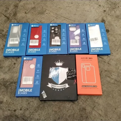 PALLET TO CONTAIN A LARGE QUANTITY OF PHONE PROTECTION PRODUCTS TO INCLUDE PHONE CASES AND SCREEN PROTECTORS // MODELS, SIZES AND BRANDS VARY