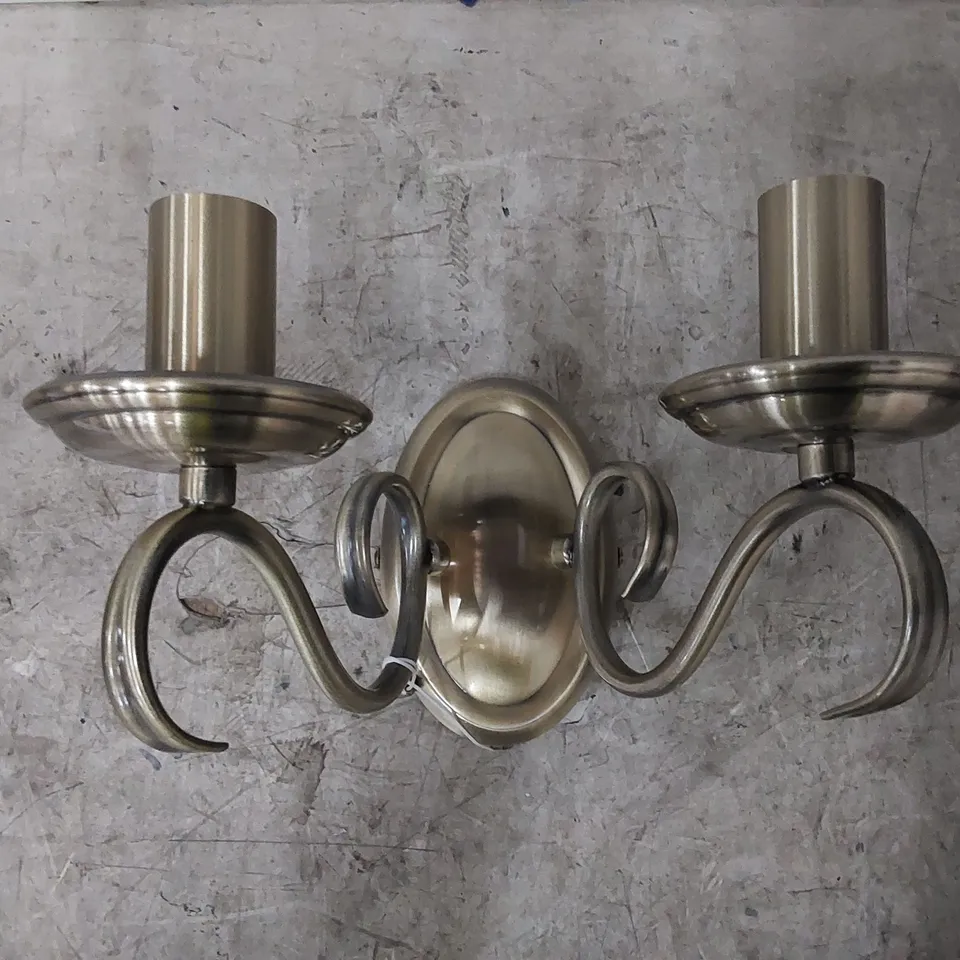 LEWISBORO 2 LIGHT DIMMABLE CANDLE WALL LIGHT  (1 BOX)