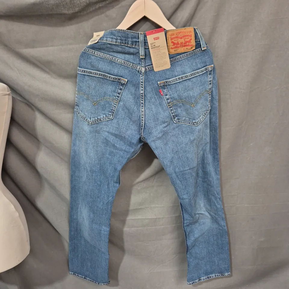 LEVI'S 527 SLIM BOOTCUT JEANS – UK 31 X 32, BLUE DENIM